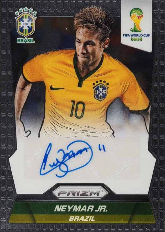 2014 Panini Prizm World Cup Signatures Neymar Jr. #SNE Soccer Card