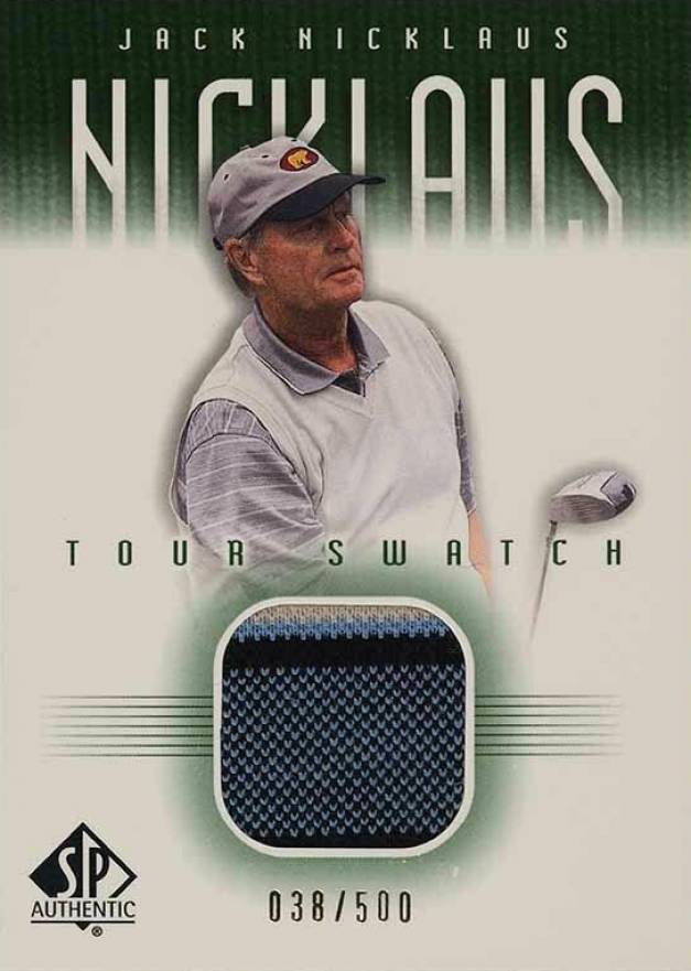 2001 SP Authentic Tour Swatch Jack Nicklaus #JN-TS Golf Card