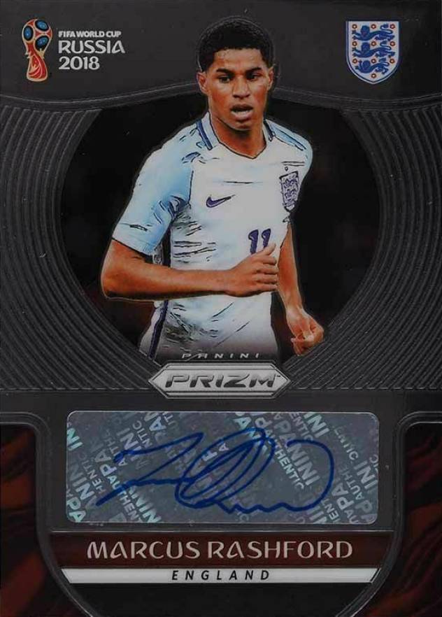 2018 Panini Prizm World Cup Signatures Marcus Rashford #S-MRA Boxing & Other Card