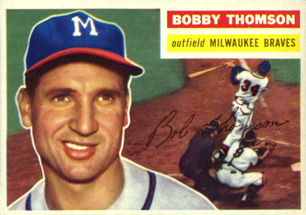 1956 Topps Bobby Thomson #257 Baseball Card