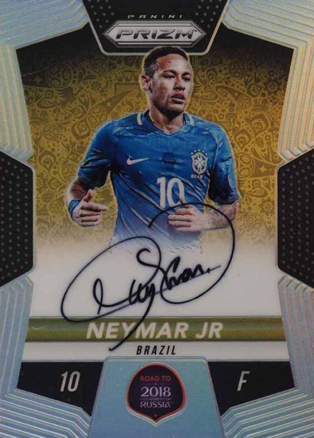 2018 Panini Prizm World Cup Road to the World Cup Autographs Neymar Jr. #RW-N Soccer Card