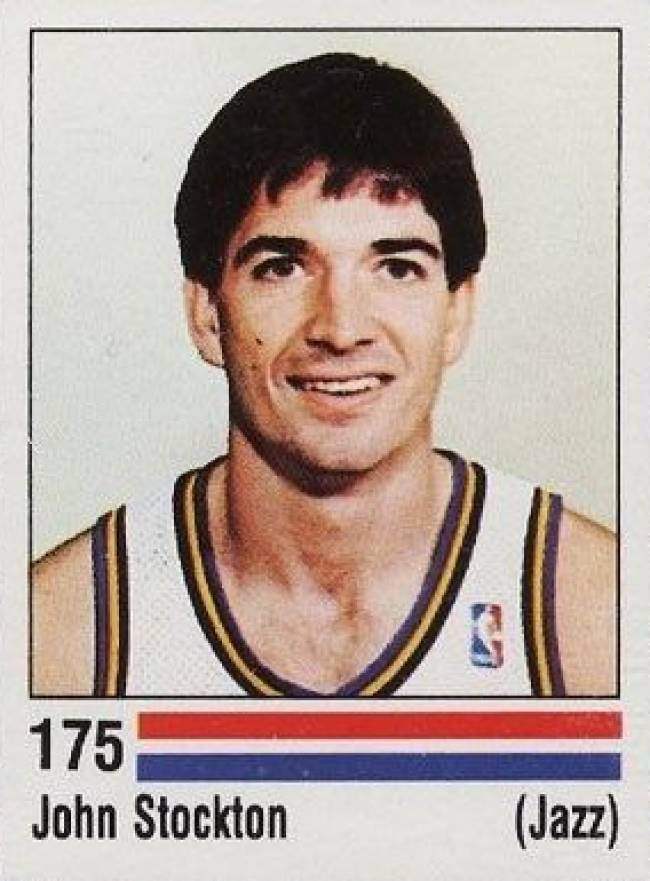 1988 Panini Spanish Sticker John Stockton #175 Basketball Card