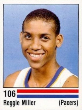 1988 Panini Spanish Sticker Reggie Miller #106 Basketball Card