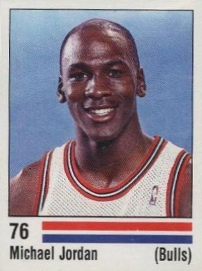 1988 Panini Spanish Sticker Michael Jordan #76 Basketball Card