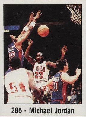 1988 Panini Spanish Sticker Michael Jordan #285 Basketball Card