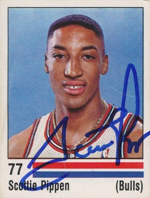 1988 Panini Spanish Sticker Scottie Pippen #77 Basketball Card