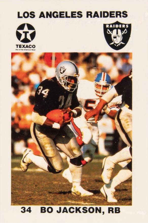 1988 Raiders Police Bo Jackson #9 Football Card