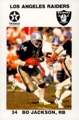 1988 Raiders Police Bo Jackson #9 Football Card