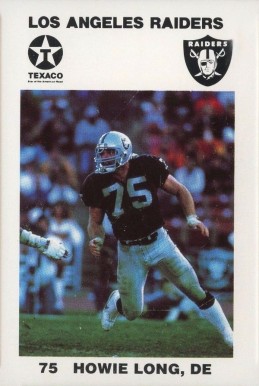 1988 Raiders Police Howie Long #11 Football Card
