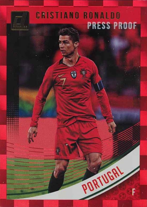 2018 Panini Donruss Cristiano Ronaldo #158 Soccer Card