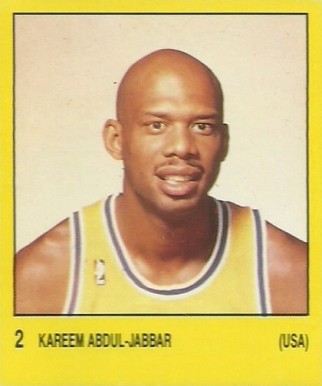 1987 Panini Supersport Spanish Kareem Abdul-Jabbar #2 Basketball Card