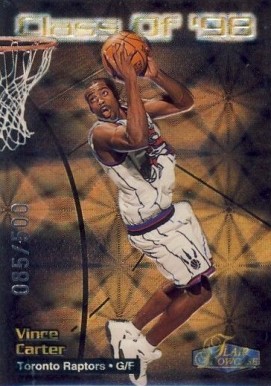 1998 Flair Showcase Class of '98 Vince Carter #5 Basketball Card