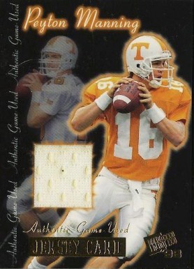 1998 Press Pass Game Jerseys Peyton Manning #JC/PM Football Card