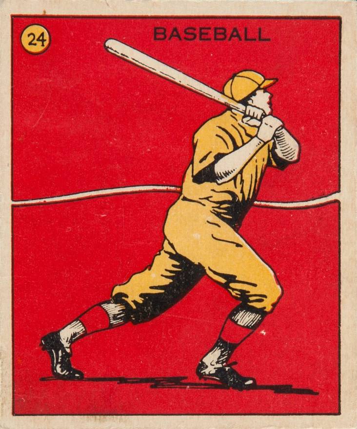 1933 C.A. Briggs Chocolate Babe Ruth #24 Baseball Card