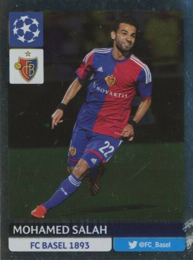 2013 Panini UEFA Champions League Stickers Mohamed Salah #302 Soccer Card