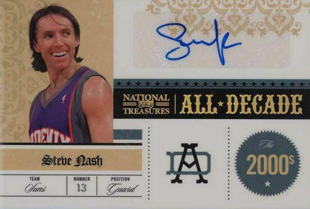 2009 Playoff National Treasures All Decade Steve Nash #20 Basketball Card