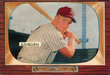 1955 Bowman Richie Ashburn #130 Baseball Card