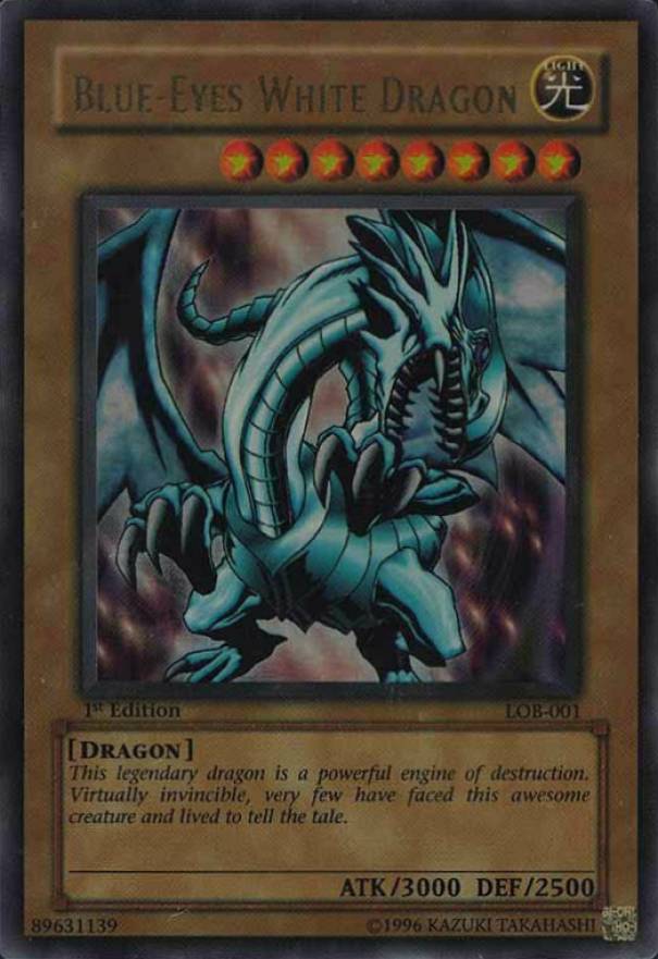2002 YU-GI-Oh! Lob-Legend of Blue Eyes White Dragon Blue-Eyes White Dragon #001 TCG Card