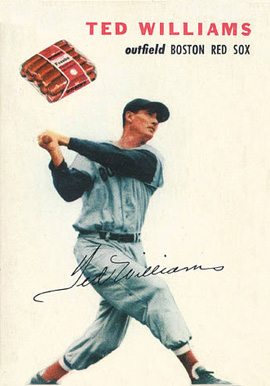 1954 Wilson Franks Ted Williams # Baseball Card