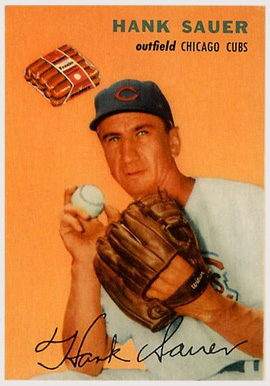 1954 Wilson Franks Hank Sauer # Baseball Card