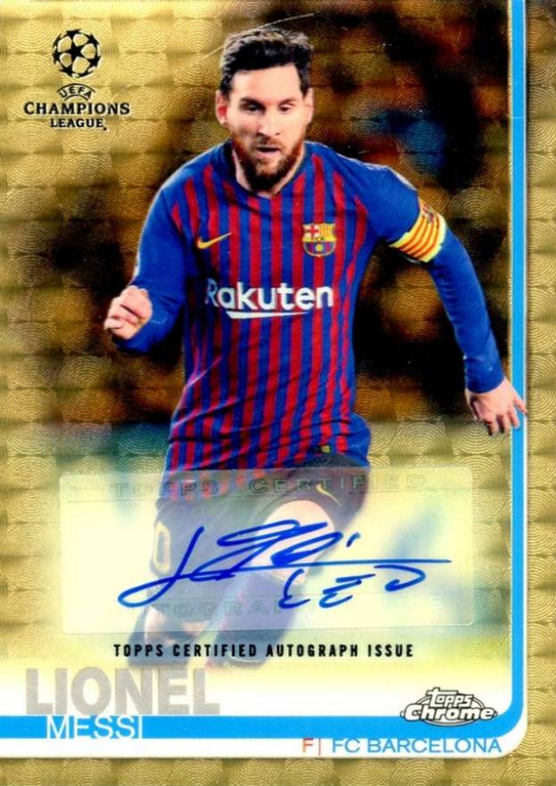 2018 Topps Chrome UEFA Champions League Lionel Messi #1 Boxing & Other Card