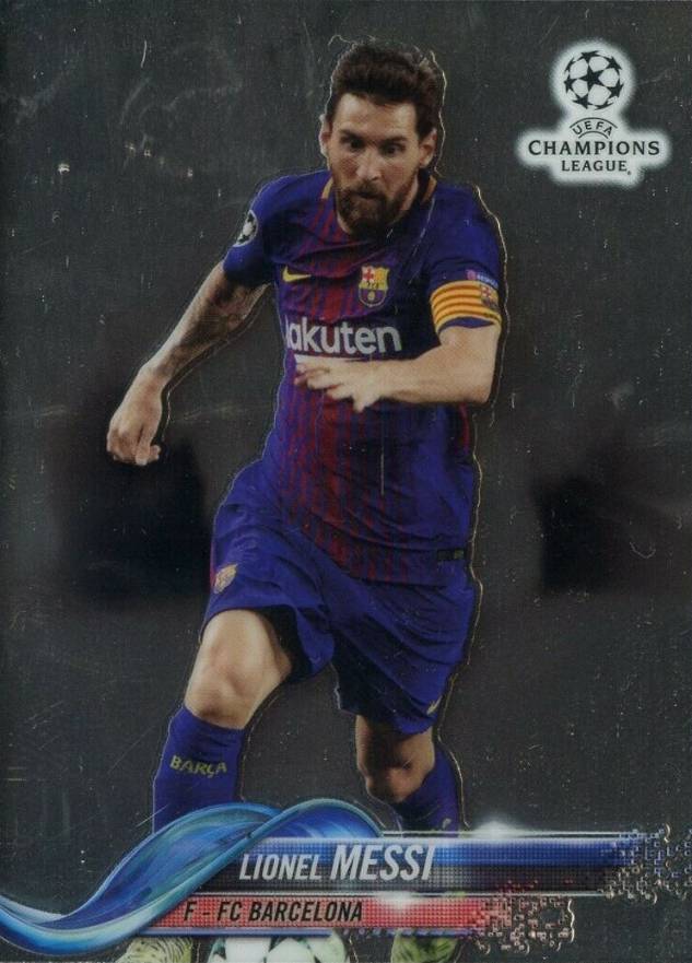 2018 Topps Chrome UEFA Champions League Lionel Messi #1 Soccer Card