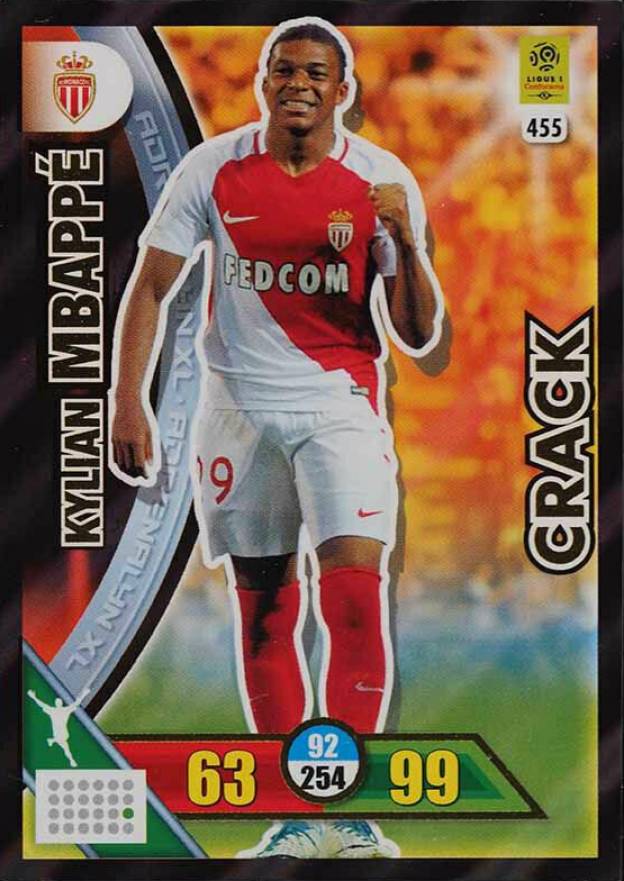 2017 Panini Adrenalyn XL Kylian Mbappe #455 Boxing & Other Card
