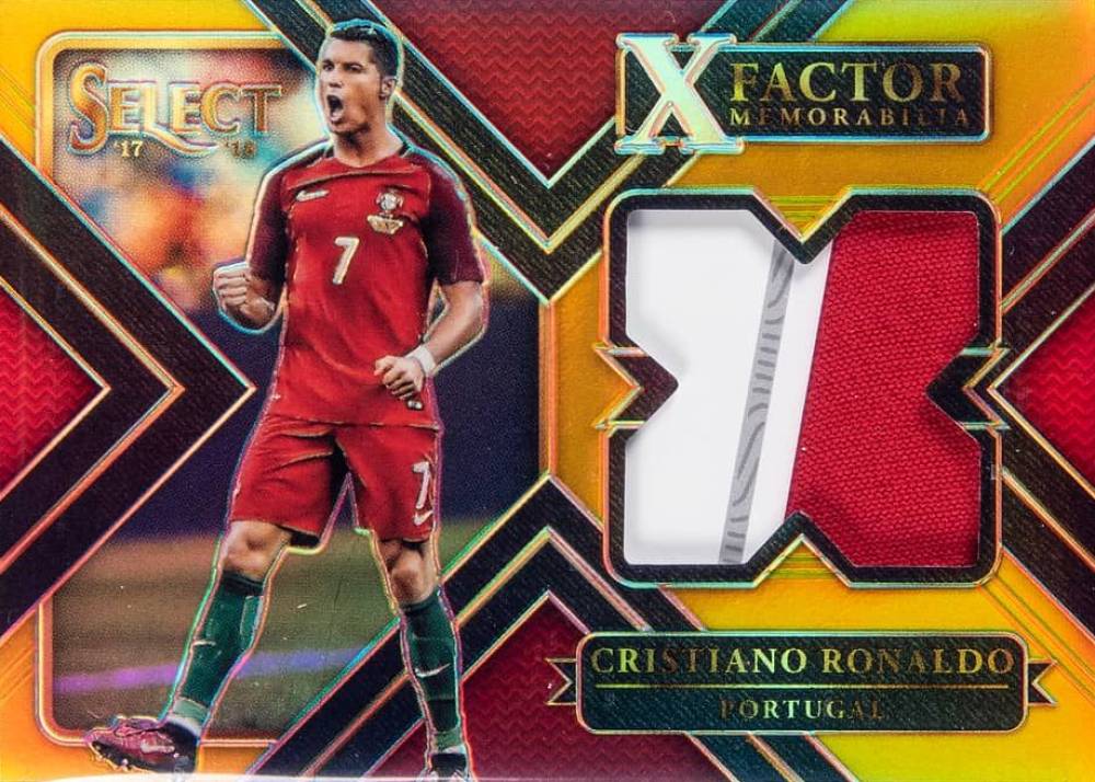 2017 Panini Select XFactor Memorabilia Cristiano Ronaldo #XF-CR7 Soccer Card