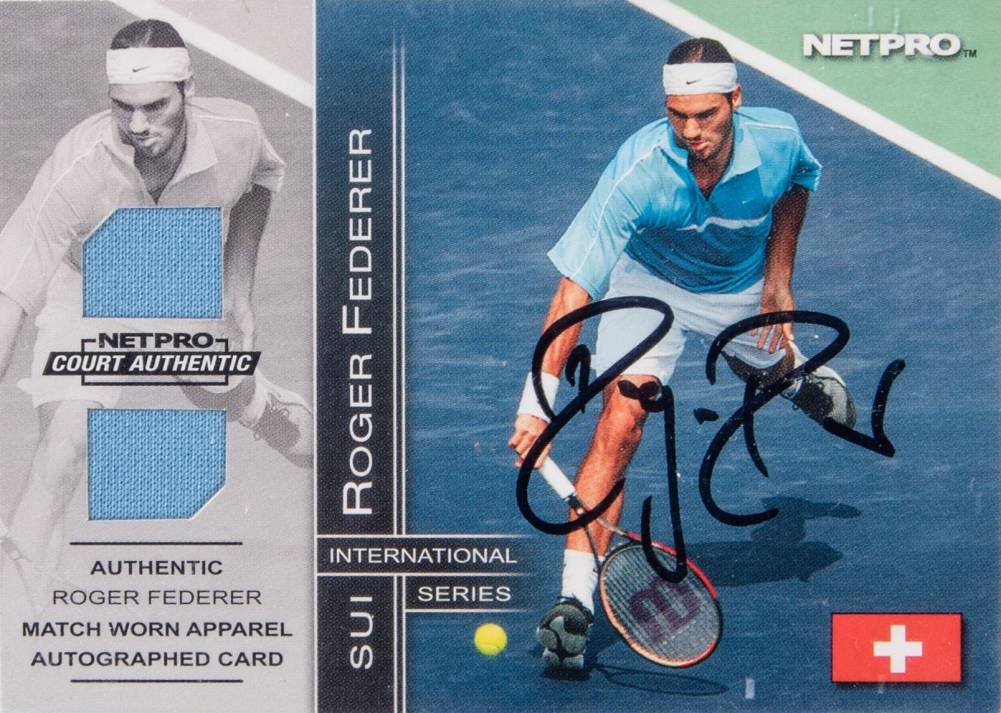 2003 Netpro International Series Match Worn Apparel Roger Federer #BONUS Other Sports Card