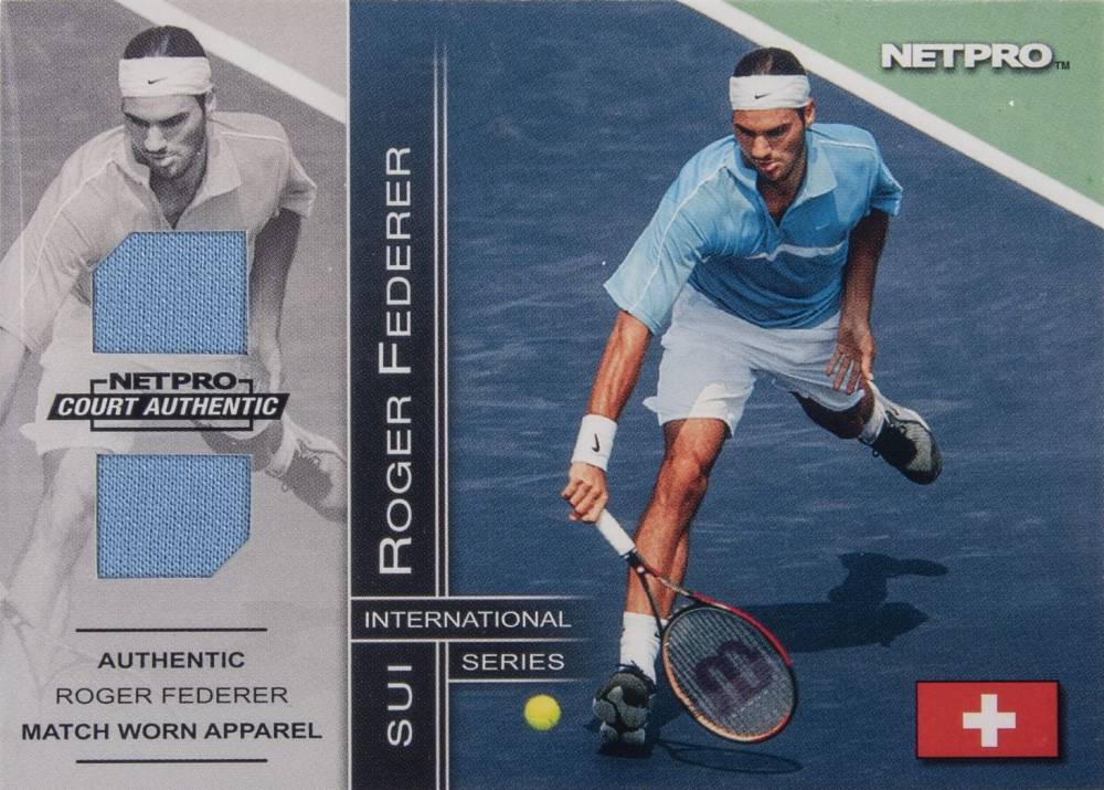 2003 Netpro International Series Match Worn Apparel Roger Federer #BONUS Other Sports Card