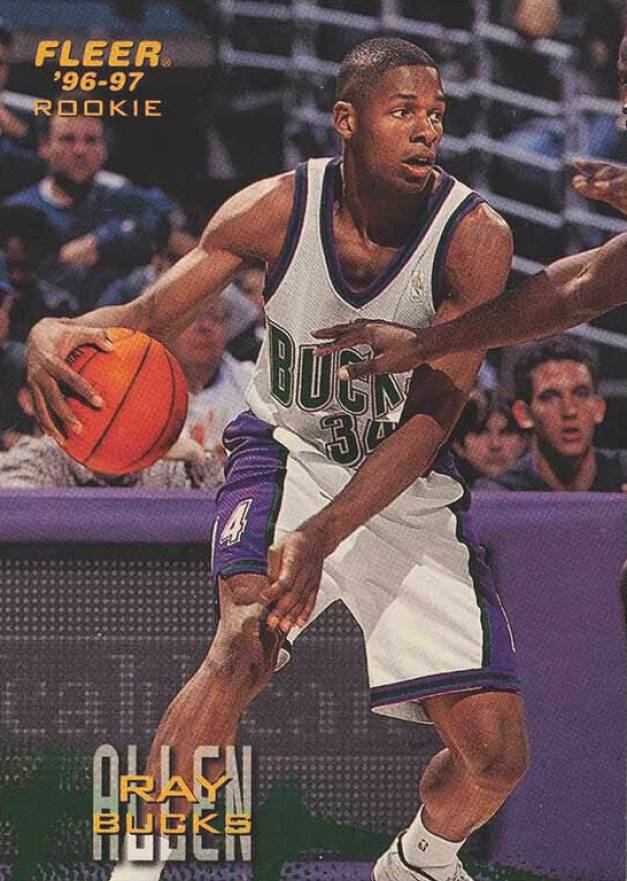 1996 Fleer Sprite Ray Allen #20 Basketball Card