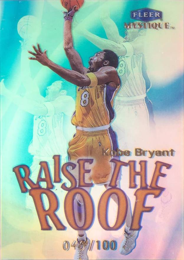 1999 Fleer Mystique Raise the Roof Kobe Bryant #4 Basketball Card