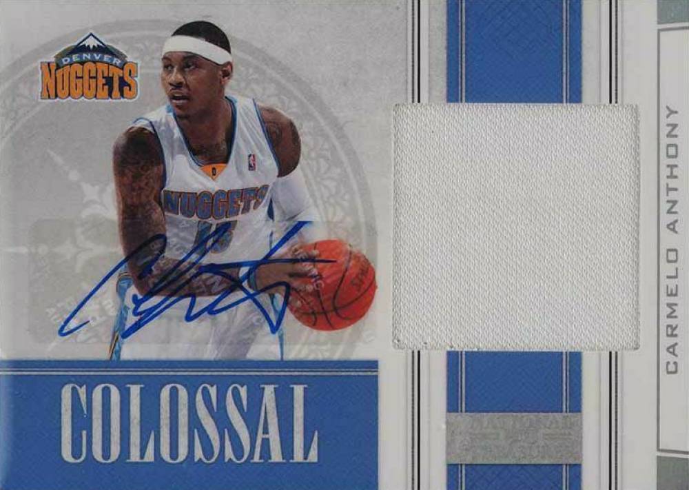 2009  Playoff National Treasures Colossal  Carmelo Anthony #7 Basketball Card