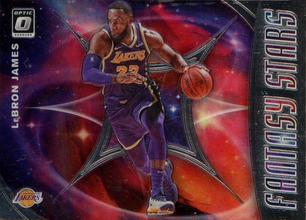 2019 Donruss Optic Fantasy Stars LeBron James #14 Basketball Card
