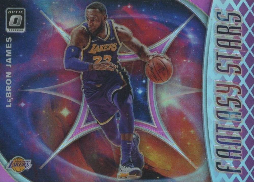 2019 Donruss Optic Fantasy Stars LeBron James #14 Basketball Card