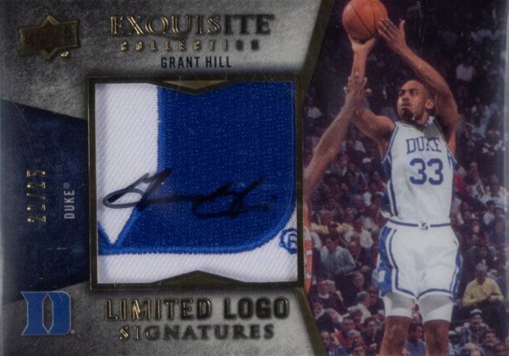 2012 Upper Deck Exquisite Collection Limited Logo Autographs Grant Hill #LL-HI Basketball Card