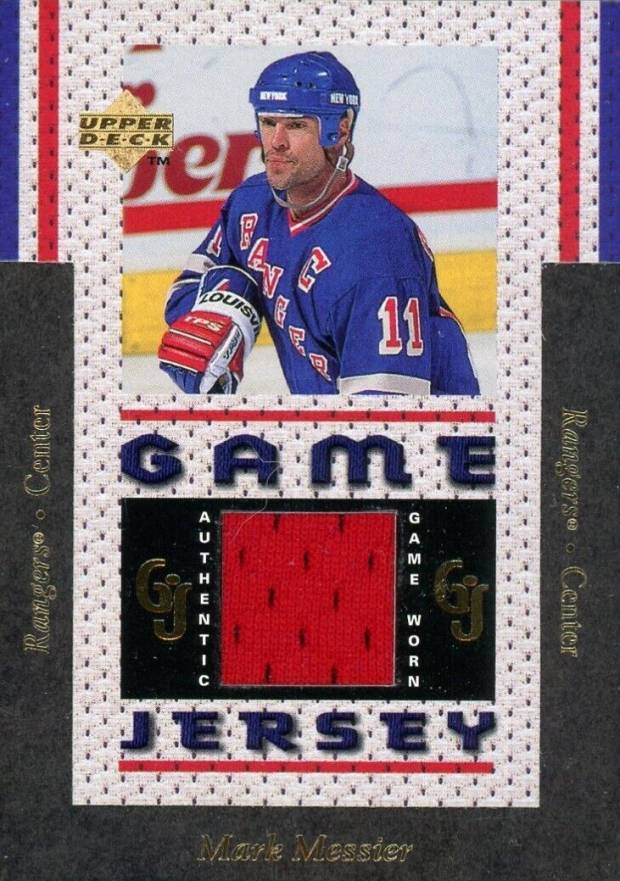 1996 Upper Deck Game Jersey Mark Messier #GJ11 Hockey Card
