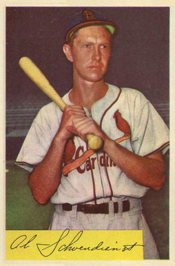 1954 Bowman Red Schoendienst #110 Baseball Card