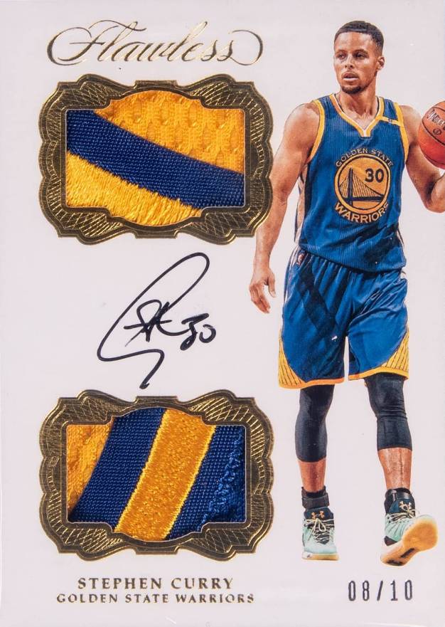 2016 Panini Flawless Dual Patch Autographs Stephen Curry #SCU Basketball Card