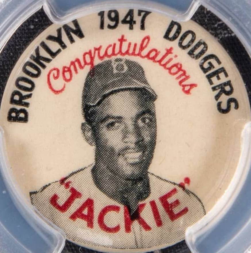 1947 Jackie Robinson Pins Jackie Robinson # Baseball Card