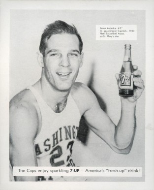 1950 7-Up Washington Frank Kudelka #5 Basketball Card