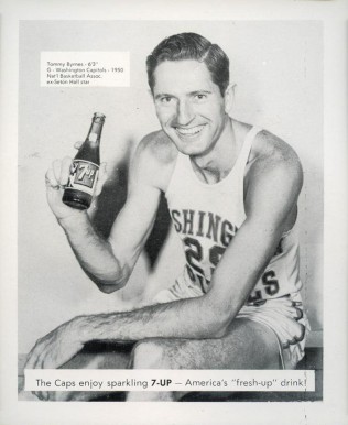 1950 7-Up Washington Tommy Byrnes #2 Basketball Card