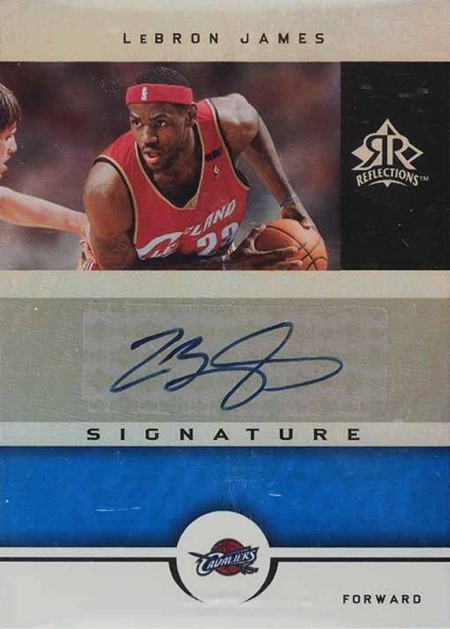 2005 Upper Deck Reflections Signature Reflections LeBron James #SR-LJ Basketball Card