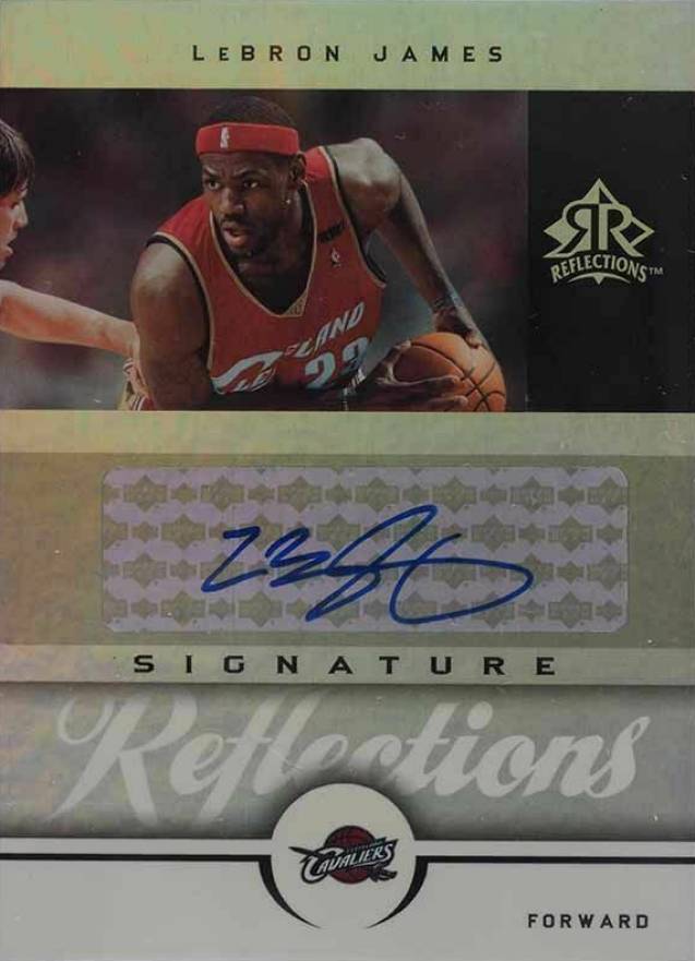 2005 Upper Deck Reflections Signature Reflections LeBron James #SR-LJ Basketball Card