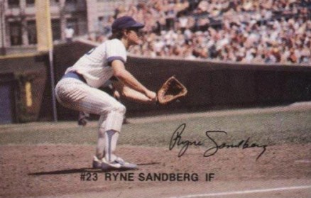 1982 Red Lobster Cubs Ryne Sandberg # Baseball Card