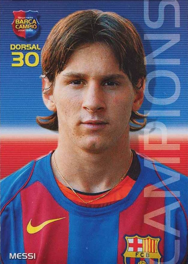 2004 Panini Sports Mega Cracks Barca Lionel Messi #35 Soccer Card