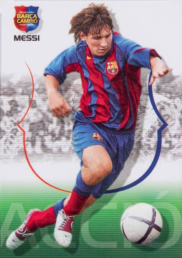 2004 Panini Sports Mega Cracks Barca Lionel Messi #62 Soccer Card