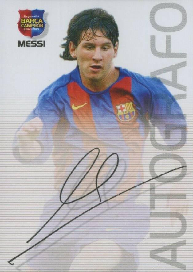 2004 Panini Sports Mega Cracks Barca Lionel Messi #89 Soccer Card
