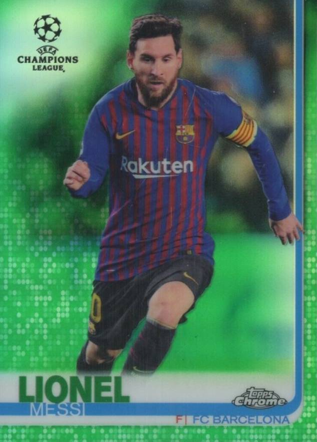 2018 Topps Chrome UEFA Champions League Lionel Messi #1 Soccer Card