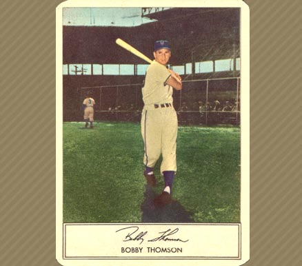 1953 Stahl-Meyer Franks Bobby Thomson # Baseball Card